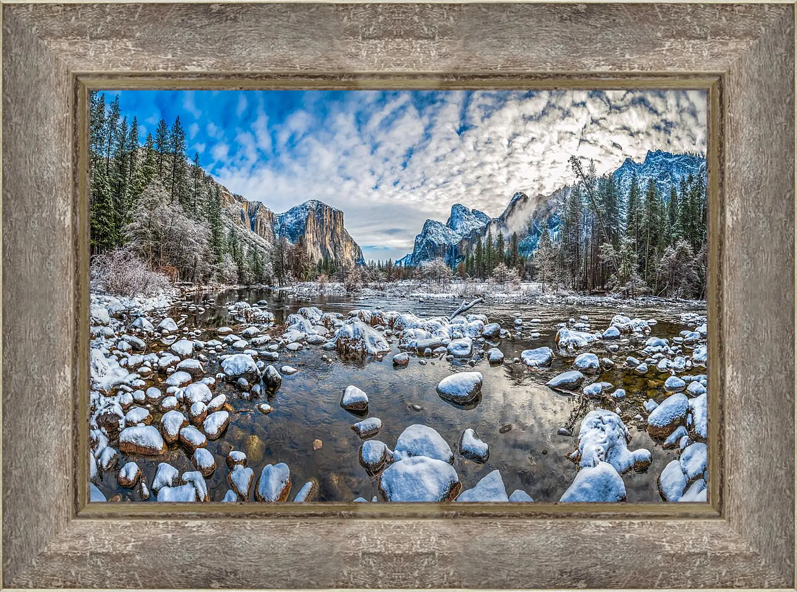 Картина в раме - Пейзаж