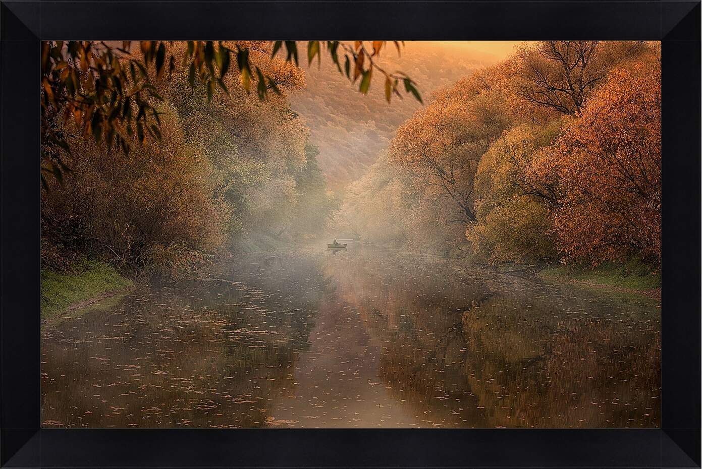 Картина в раме - Осень
