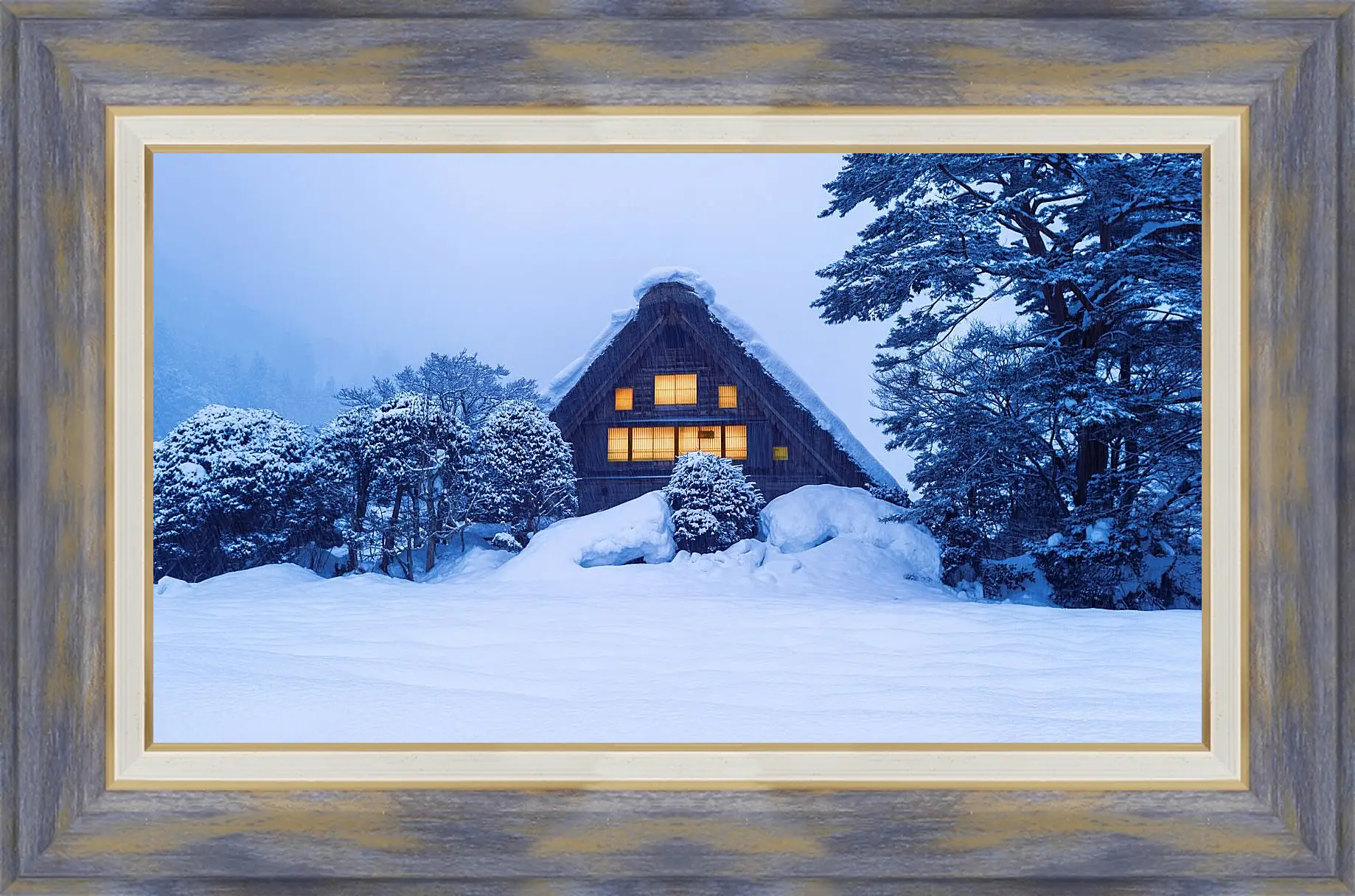 Картина в раме - Пейзаж