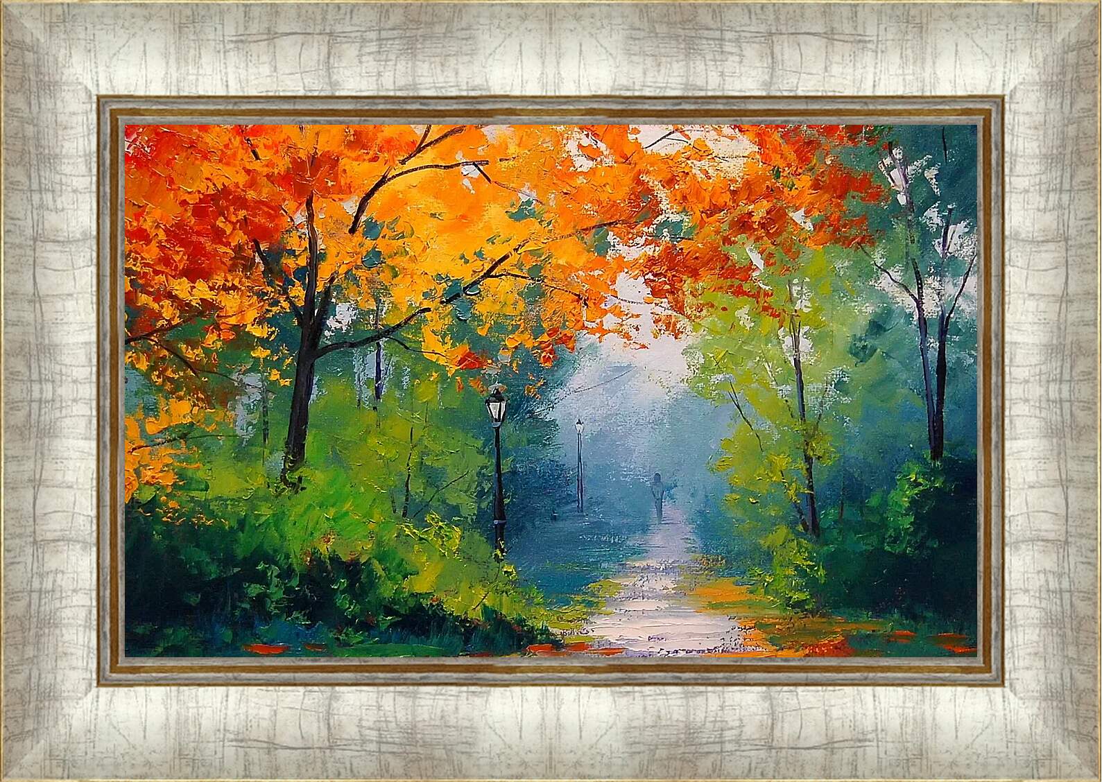 Картина в раме - Осень