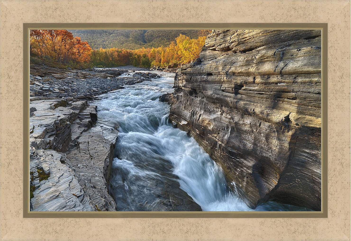 Картина в раме - Осень