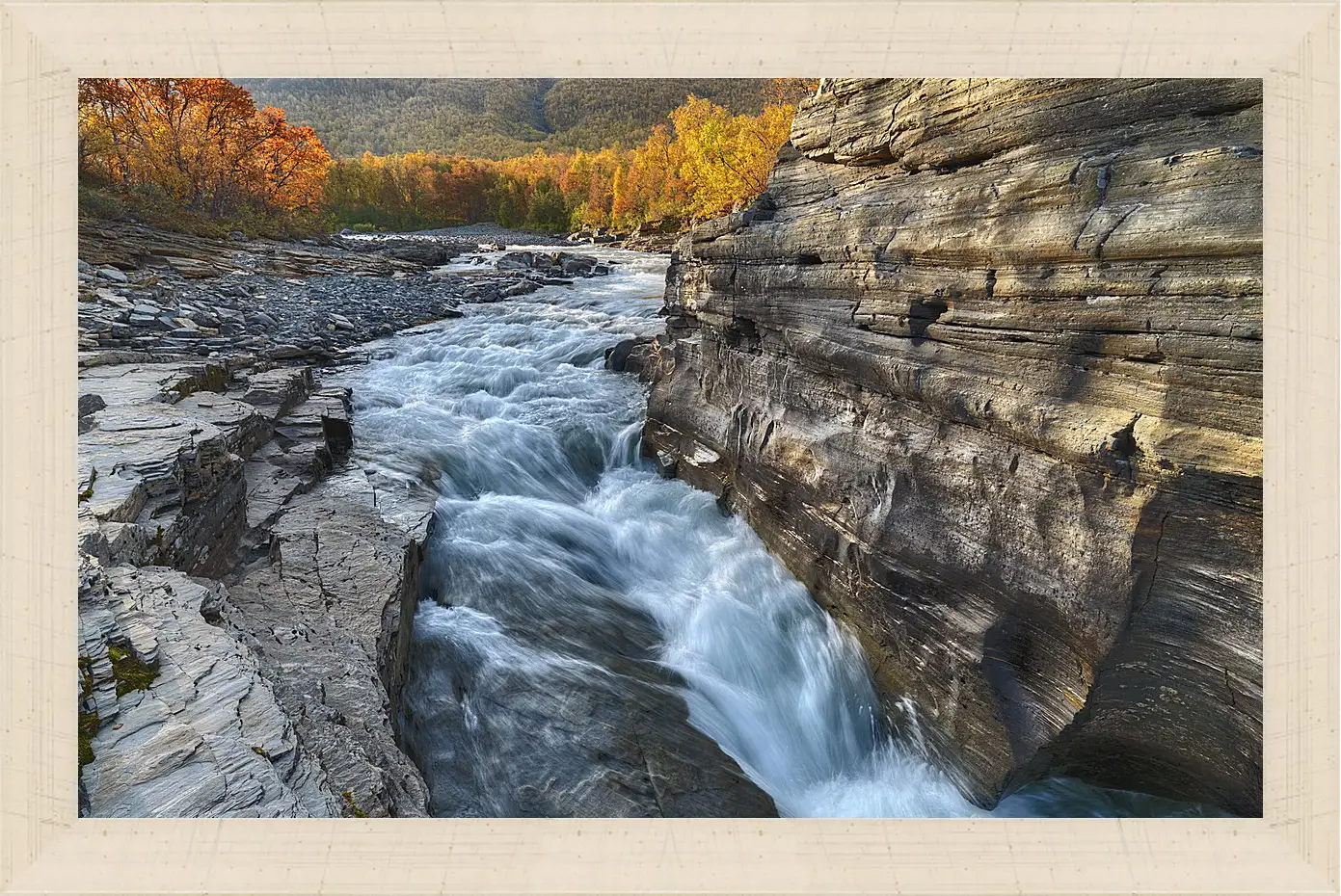 Картина в раме - Осень