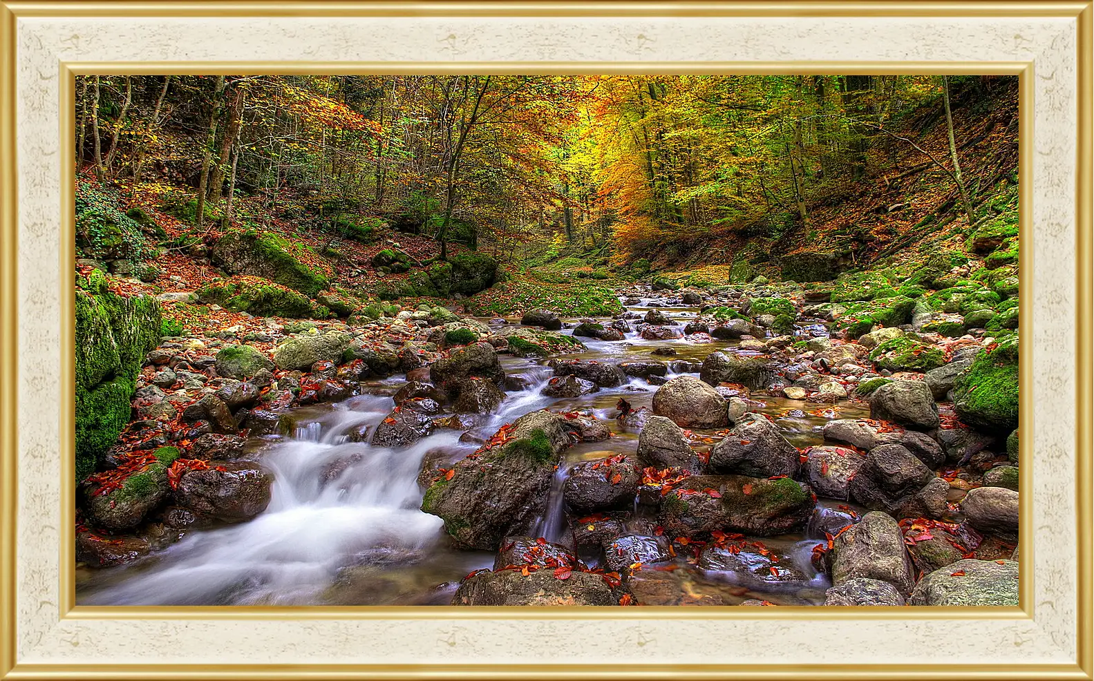 Картина в раме - Осень