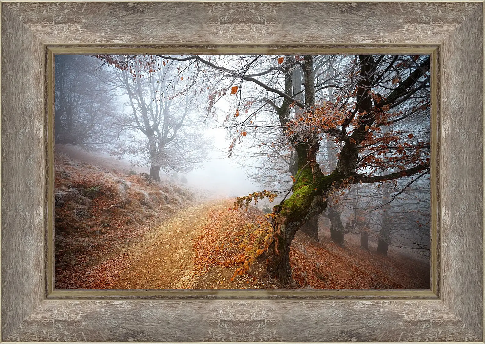 Картина в раме - Осень