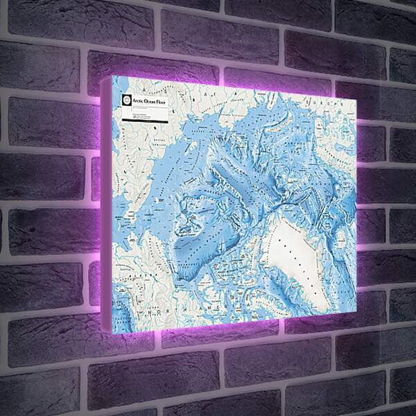 Лайтбокс световая панель - Карта Арктической зоны