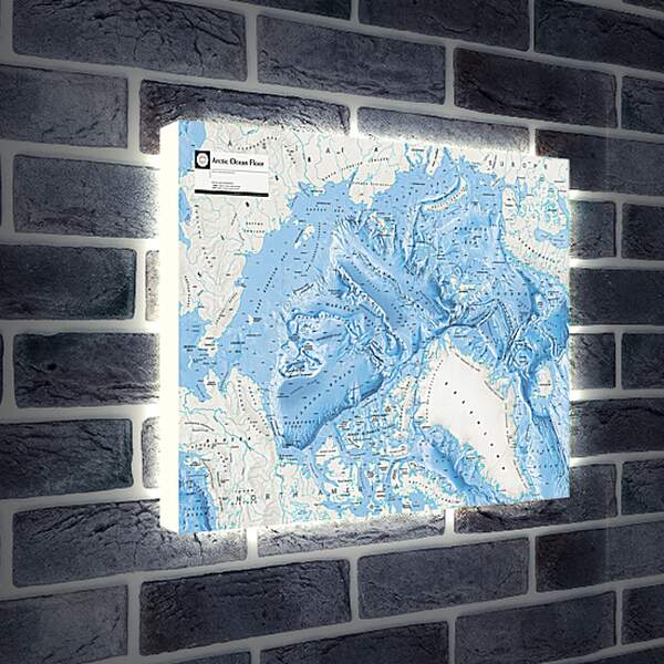 Лайтбокс световая панель - Карта Арктической зоны