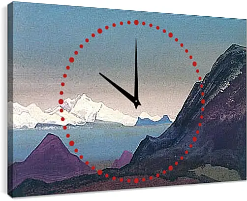 Часы картина - Каченджанга. Рерих Николай