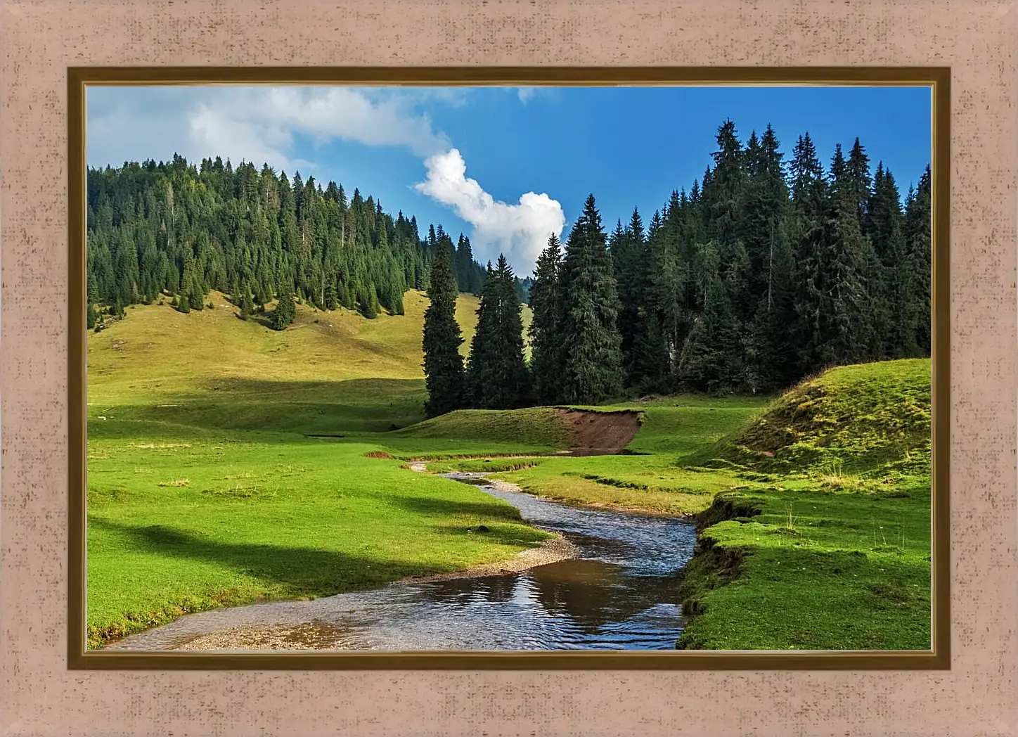 Картина в раме - Пейзаж