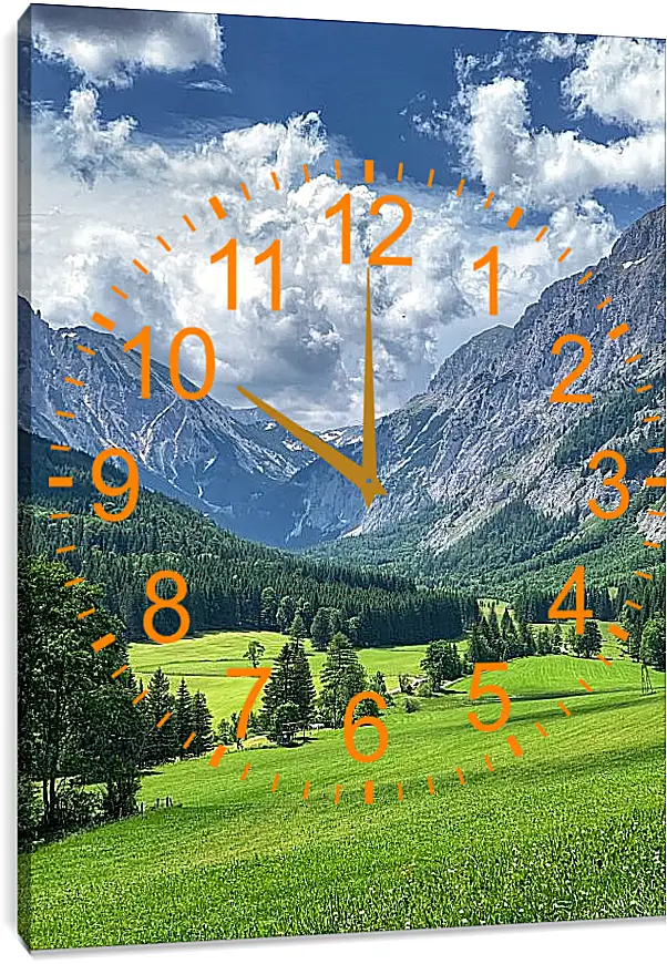 Часы картина - Пейзаж