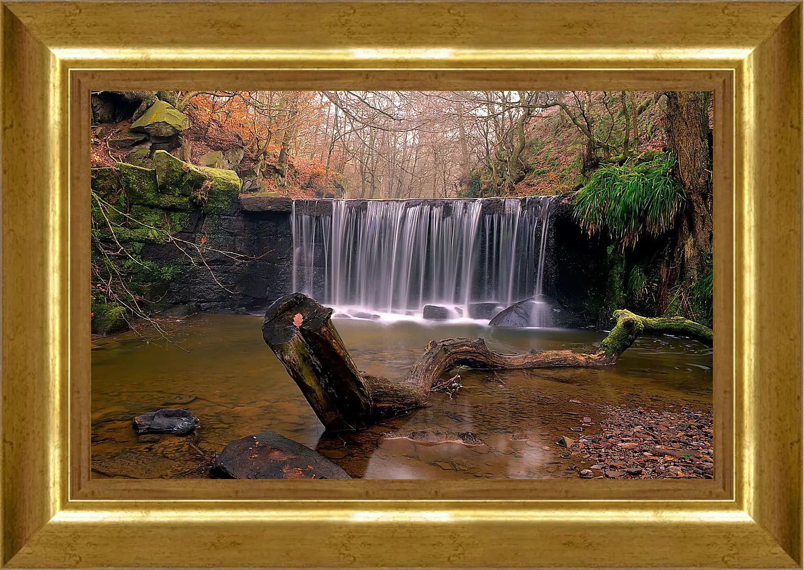 Картина в раме - Осень