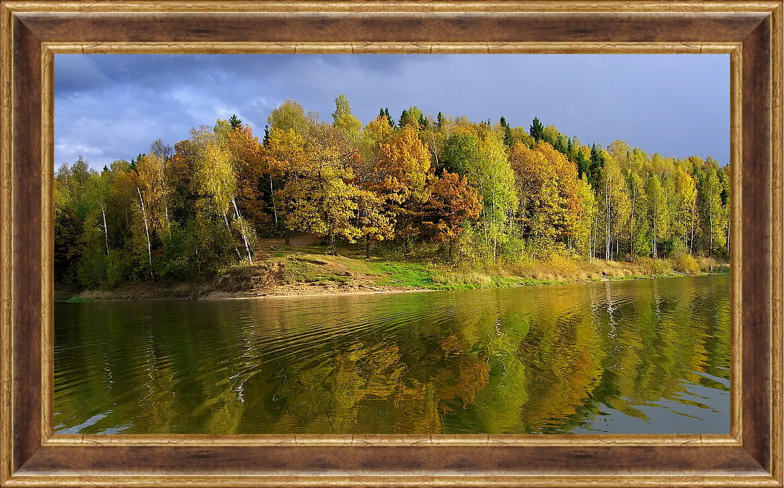 Картина в раме - Осень