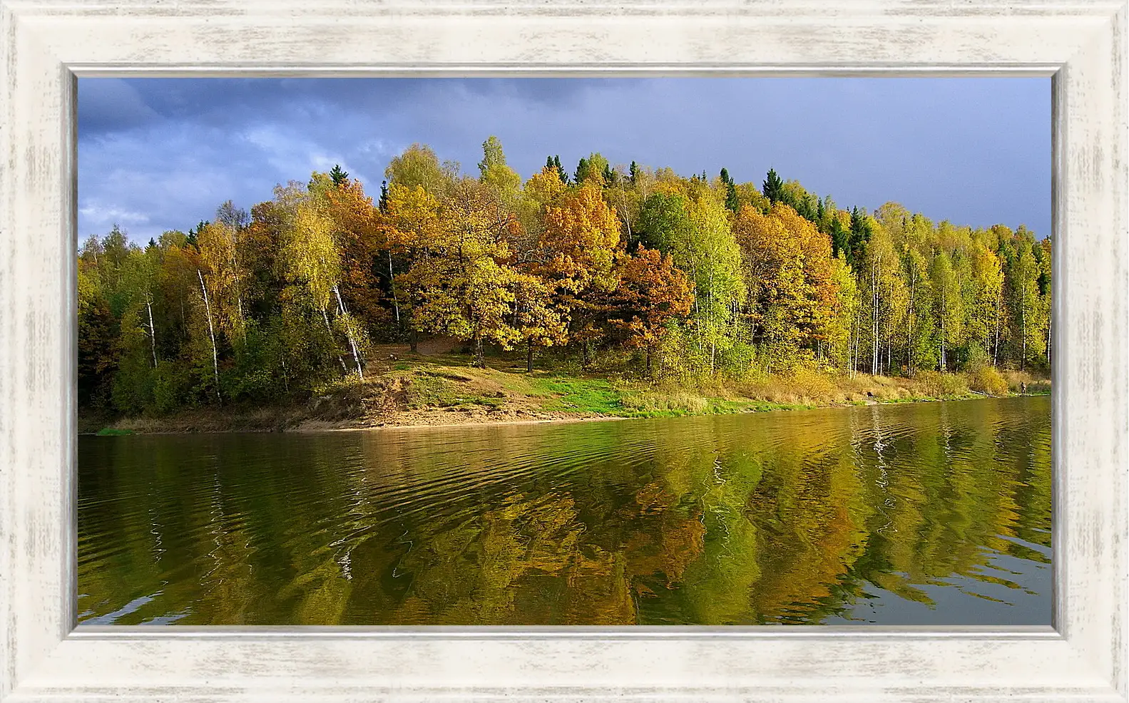 Картина в раме - Осень