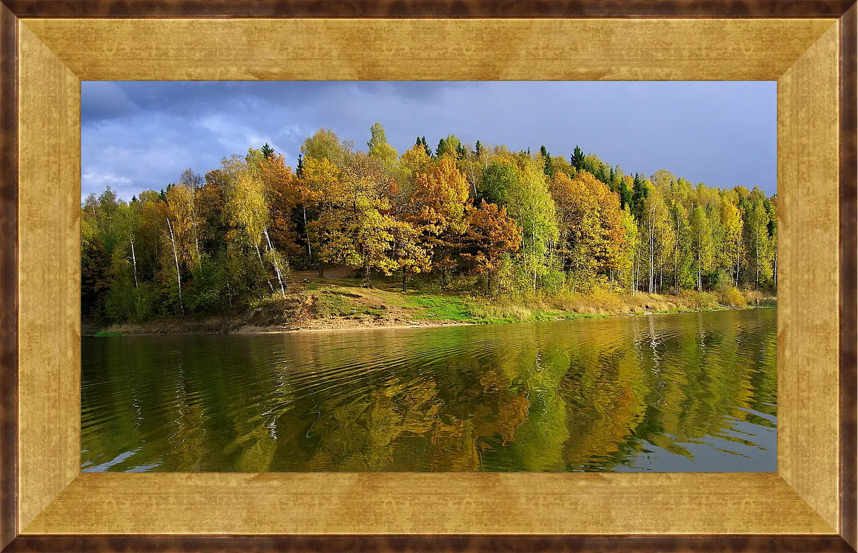 Картина в раме - Осень