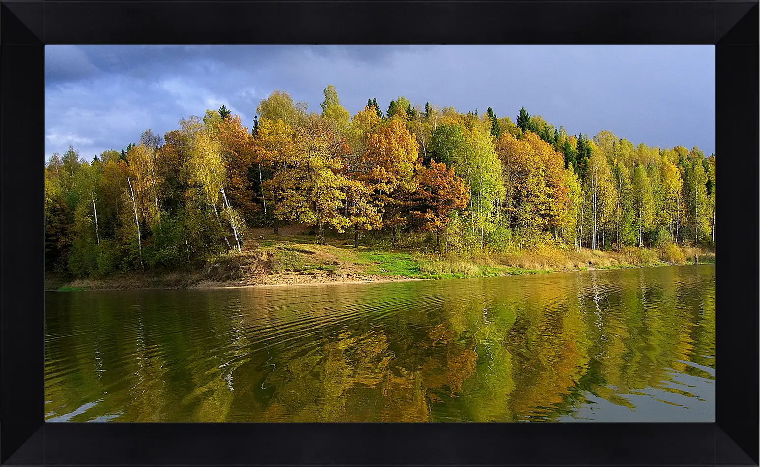 Картина в раме - Осень