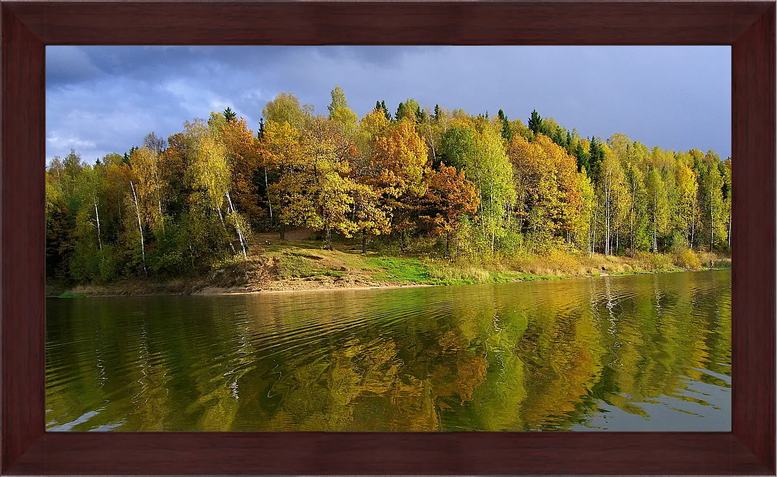 Картина в раме - Осень