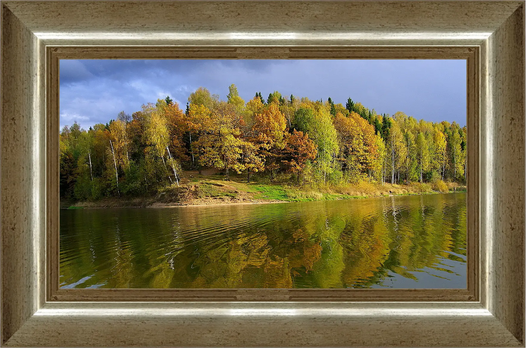 Картина в раме - Осень