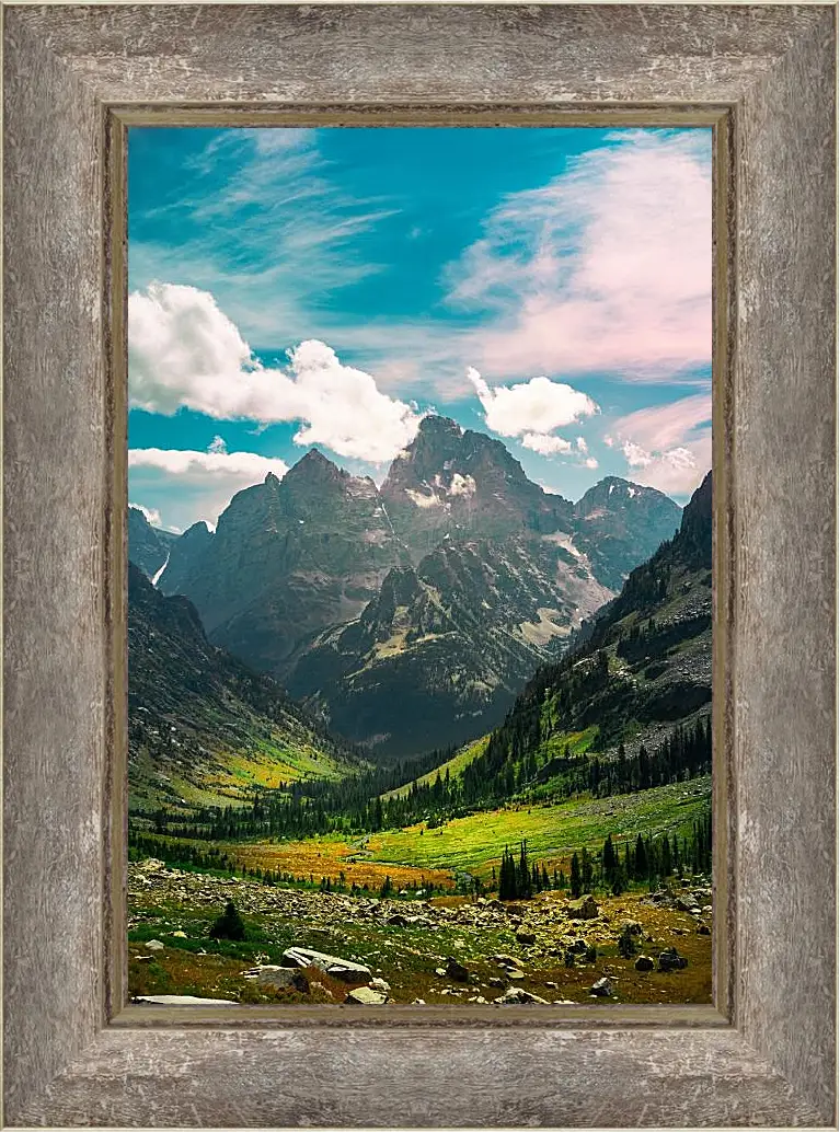 Картина в раме - Пейзаж