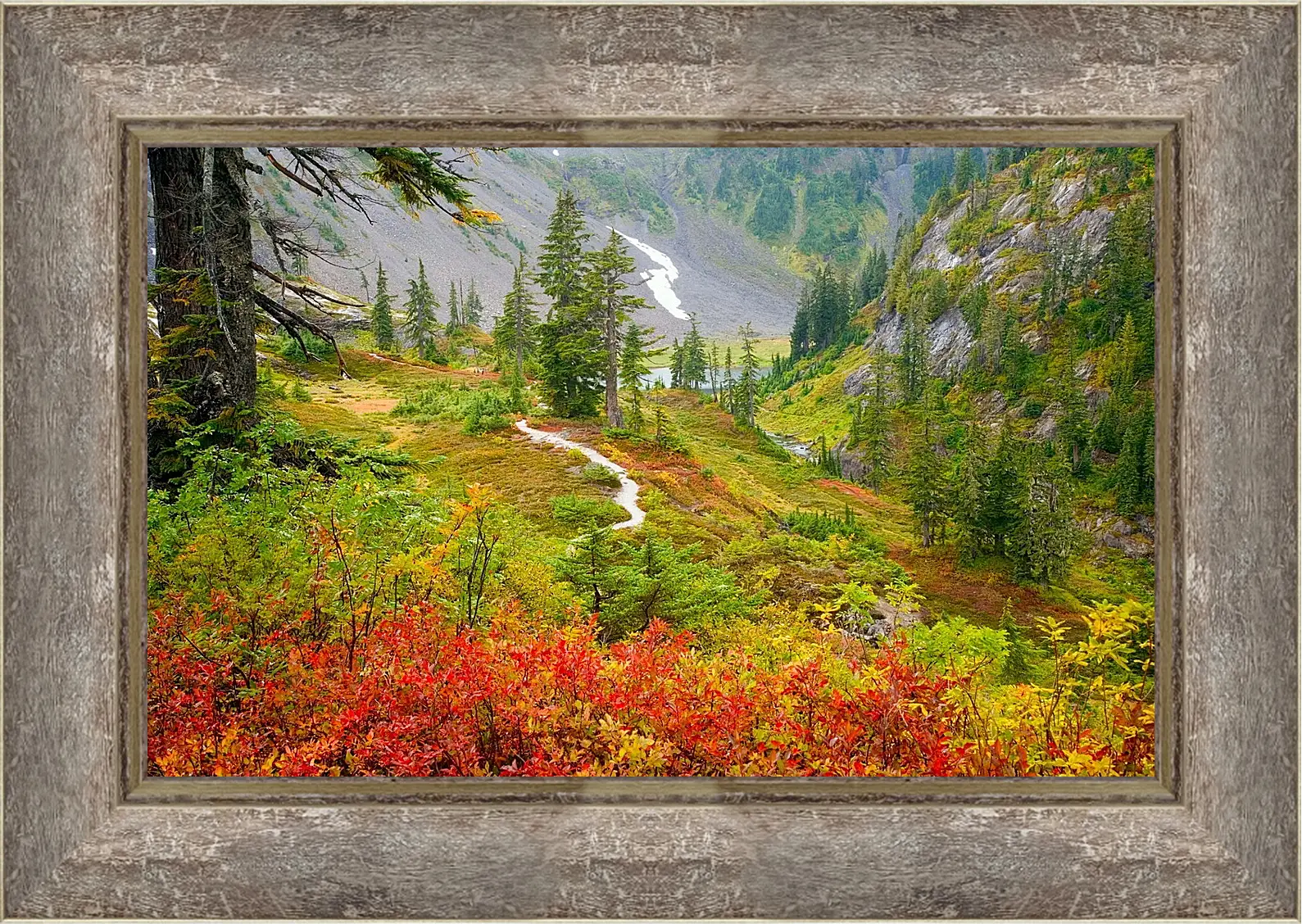 Картина в раме - Осень