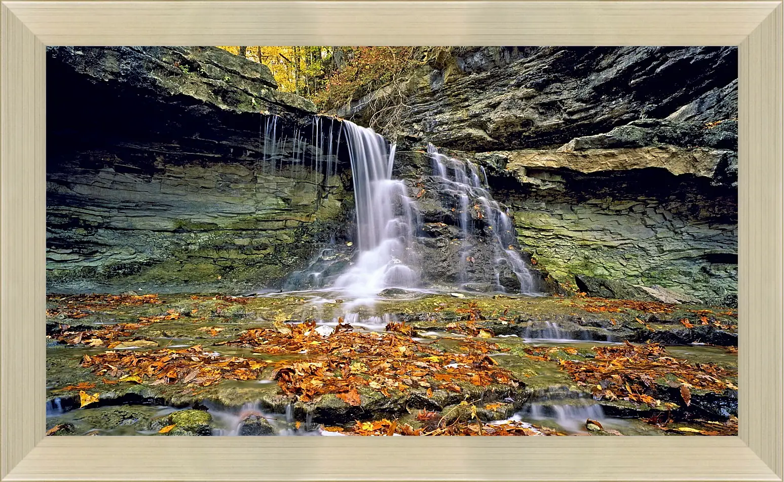 Картина в раме - Осень