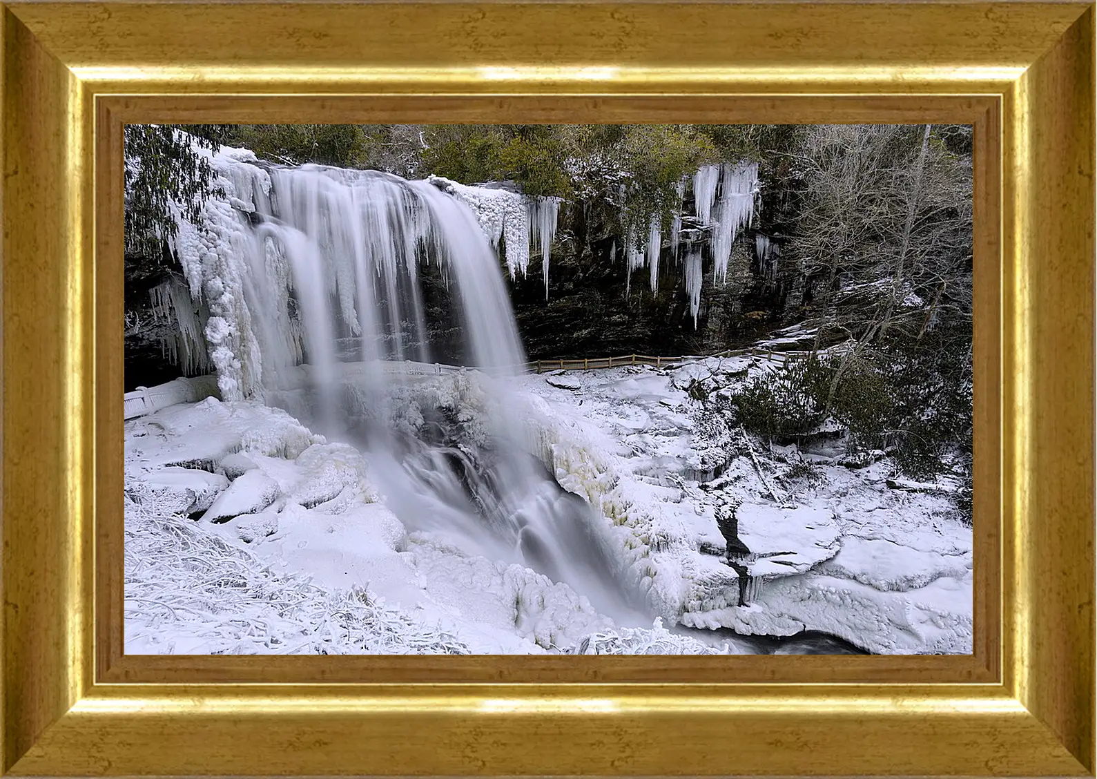 Картина в раме - Зима