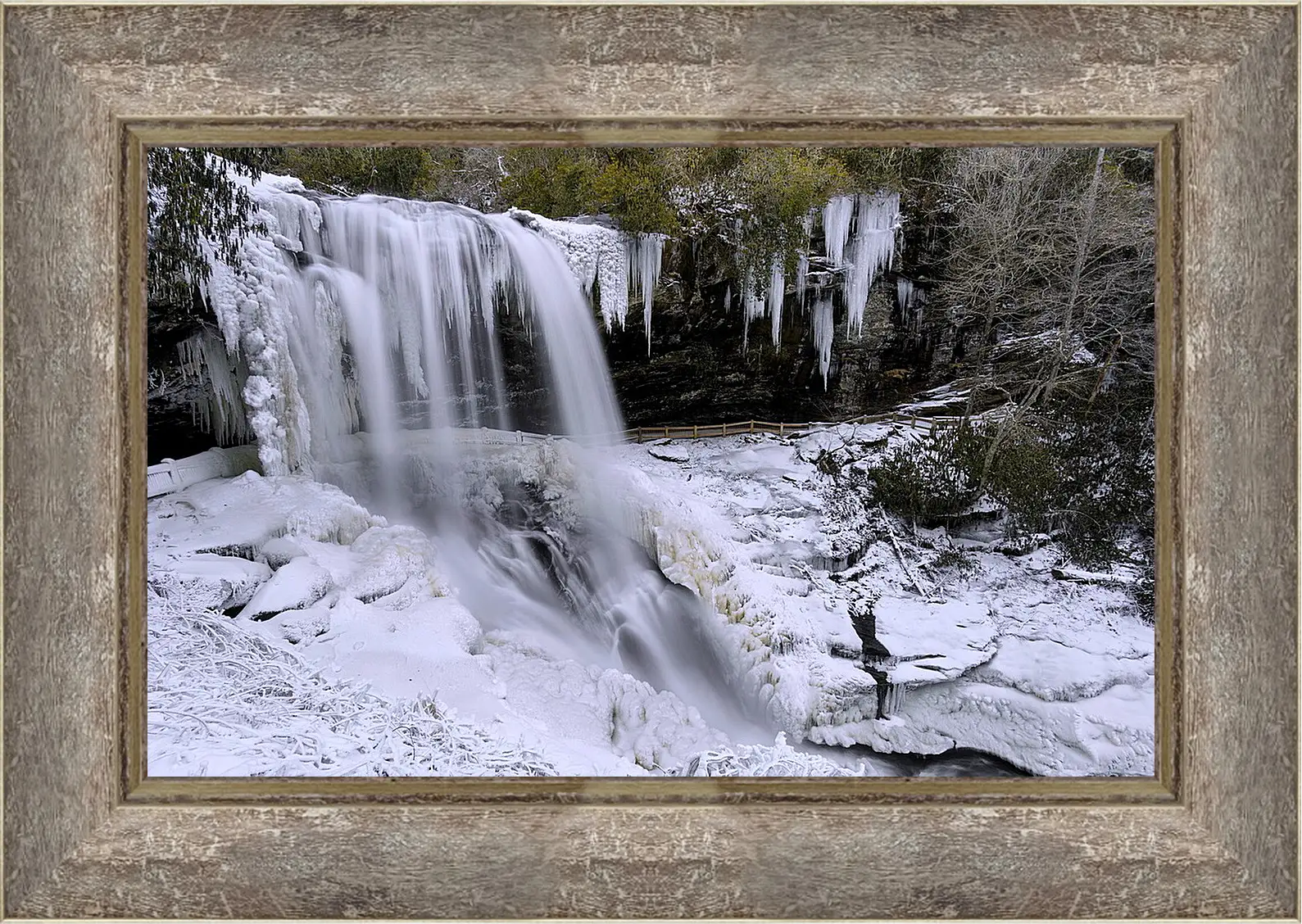 Картина в раме - Зима