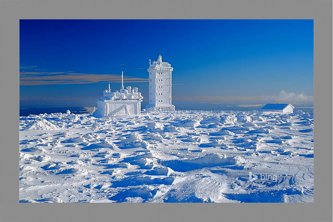 Картина в раме - Зима