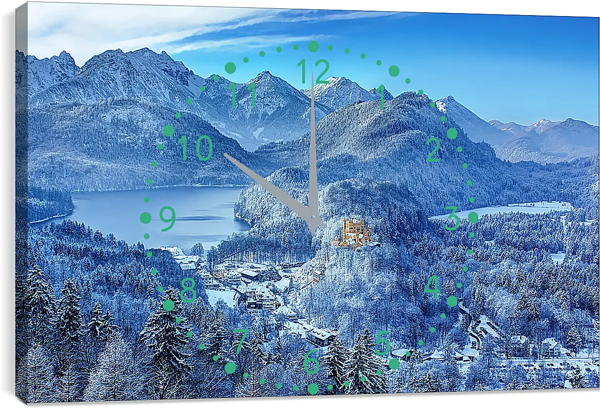 Часы картина - Зима