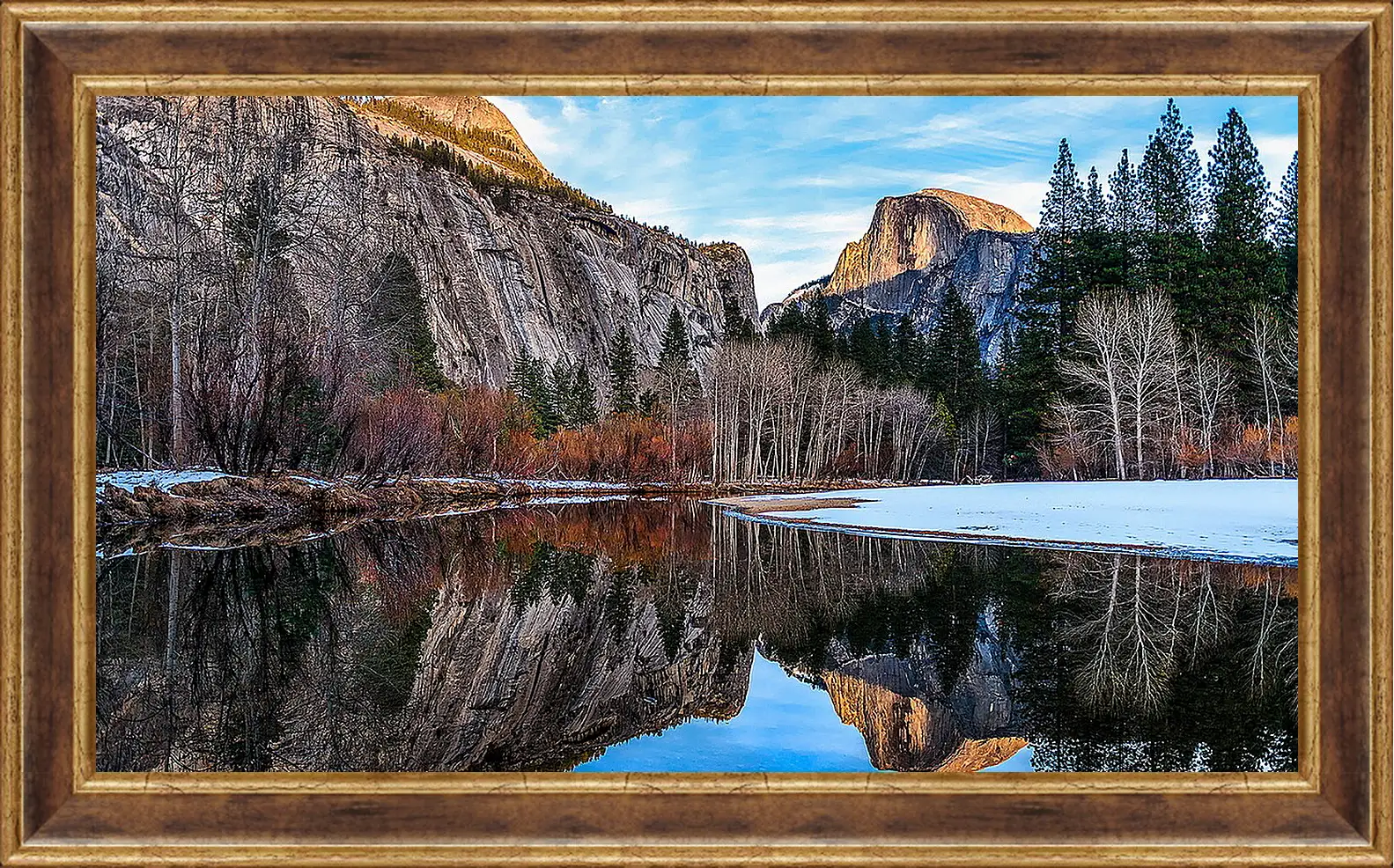 Картина в раме - Зима