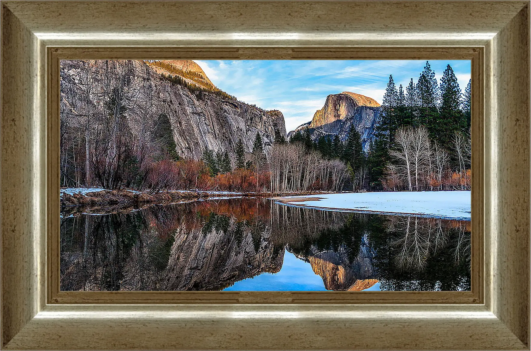 Картина в раме - Зима