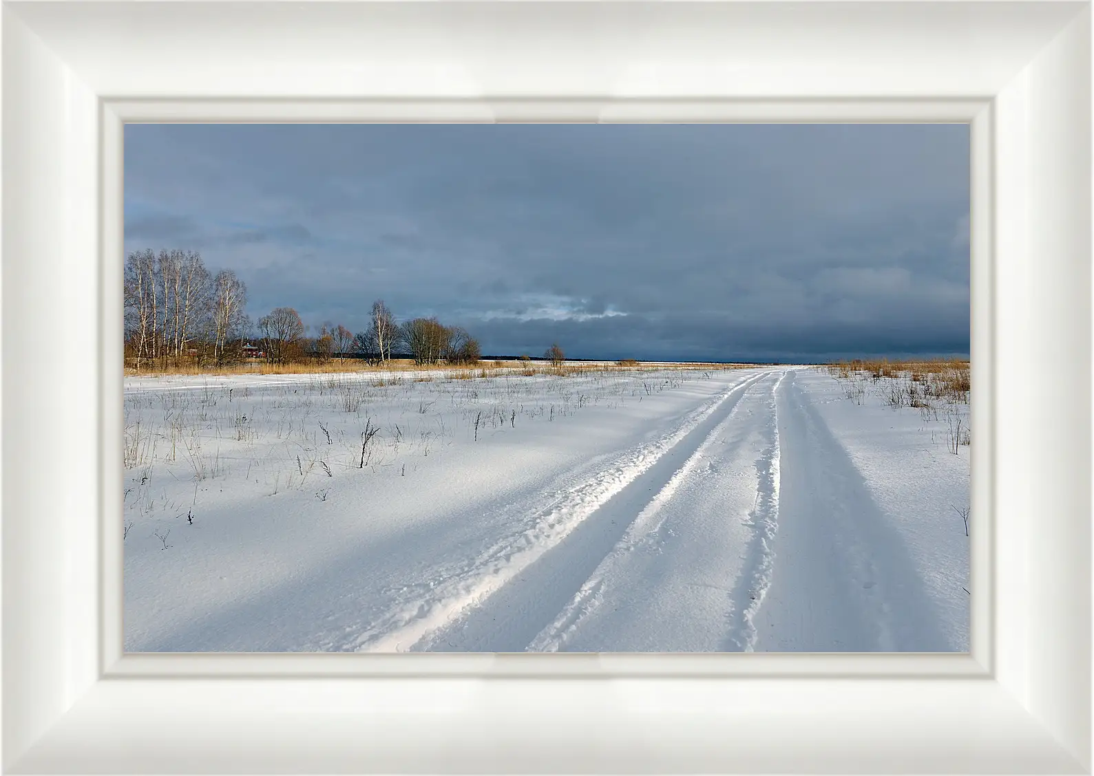 Картина в раме - Зима