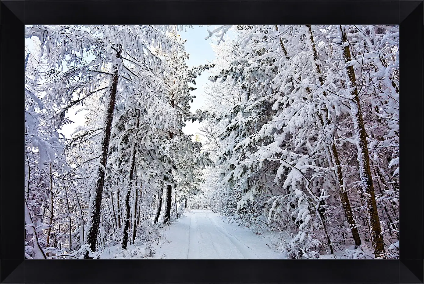 Картина в раме - Зима