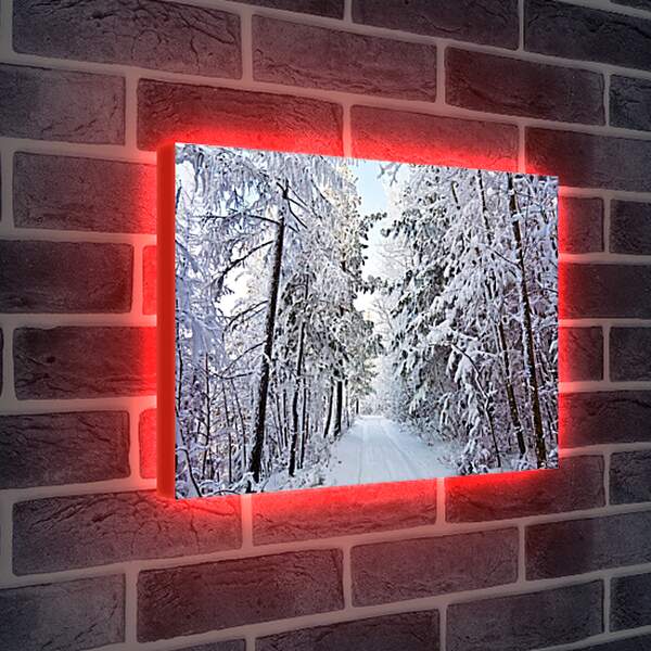 Лайтбокс световая панель - Зима