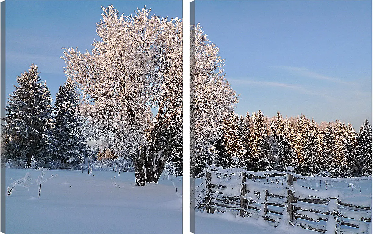 Модульная картина - Зима