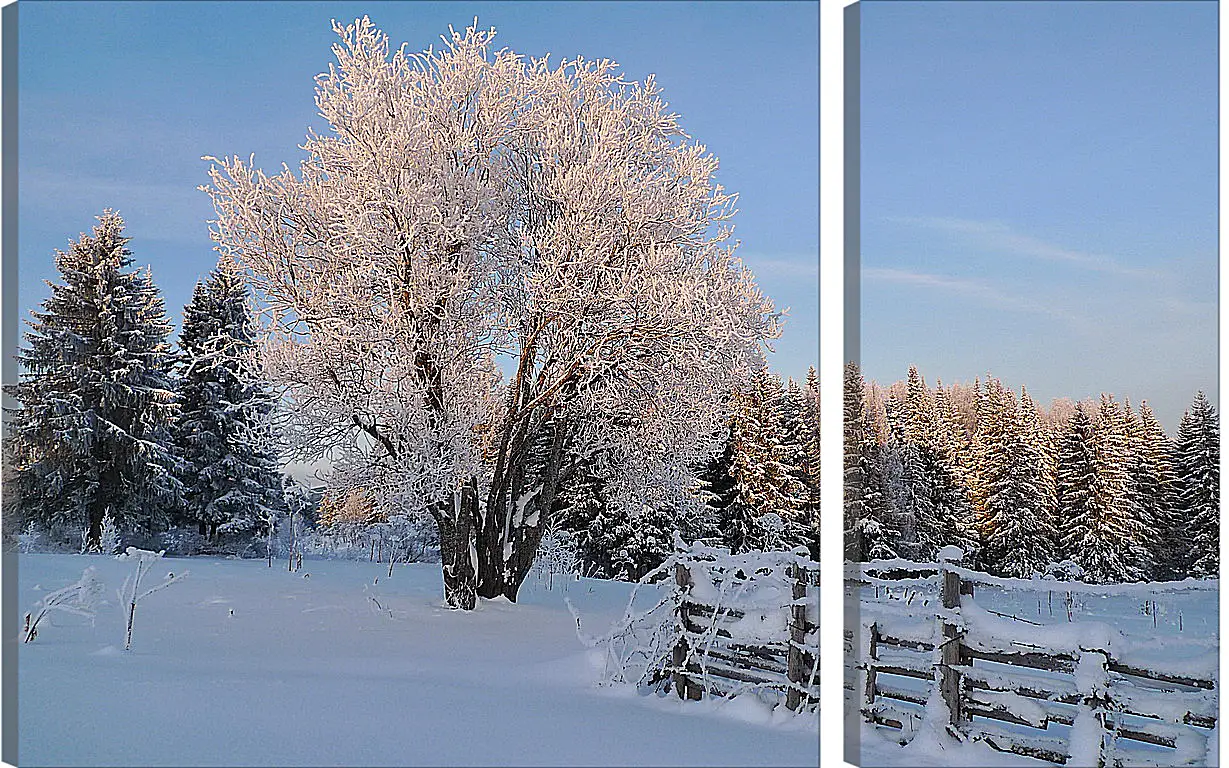 Модульная картина - Зима