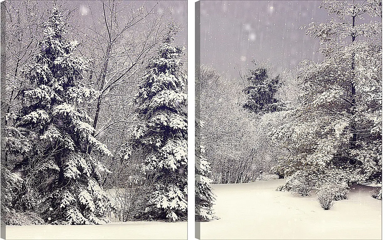 Модульная картина - Зима