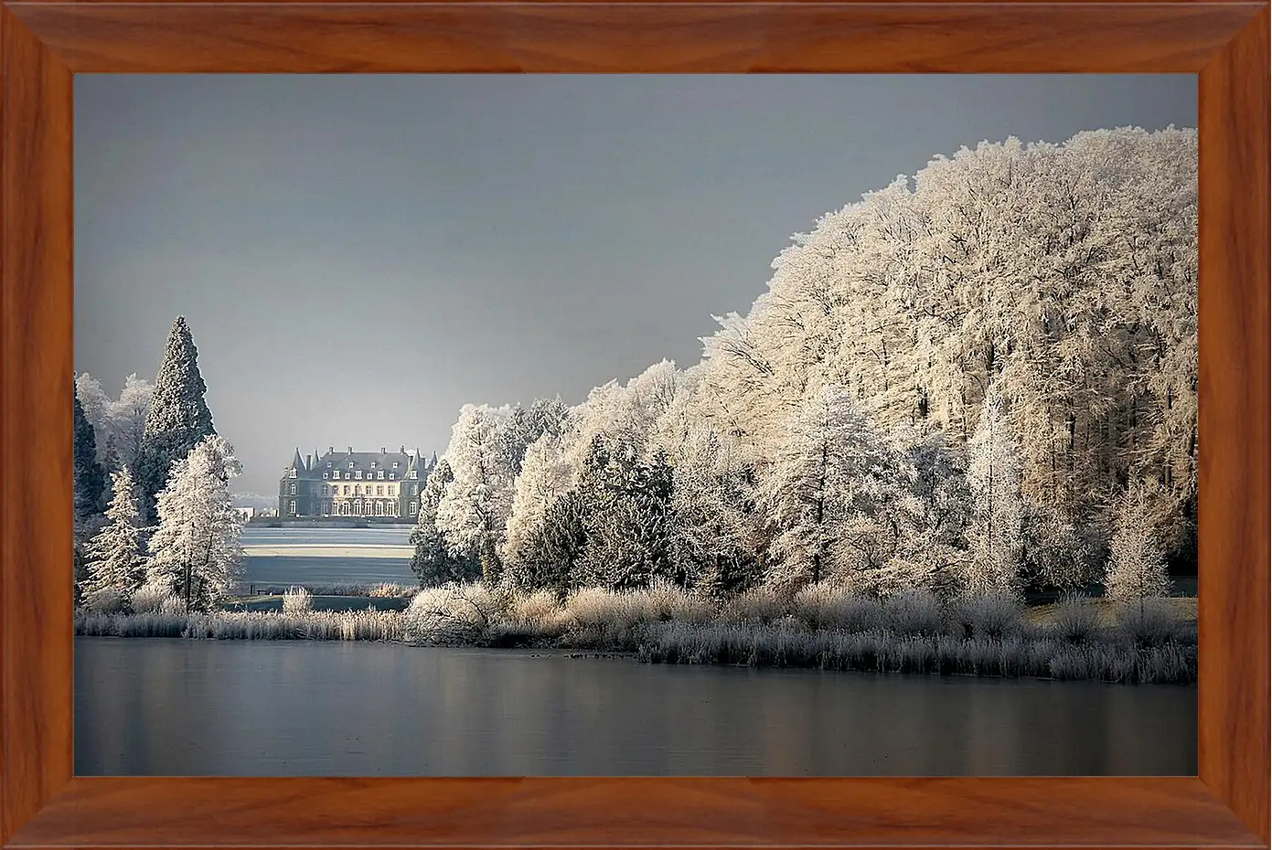 Картина в раме - Зима