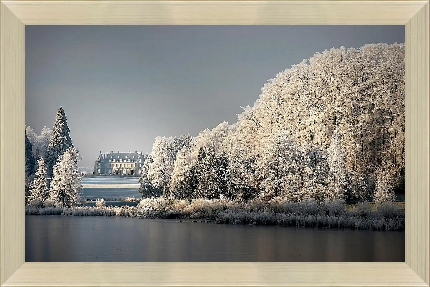 Картина в раме - Зима