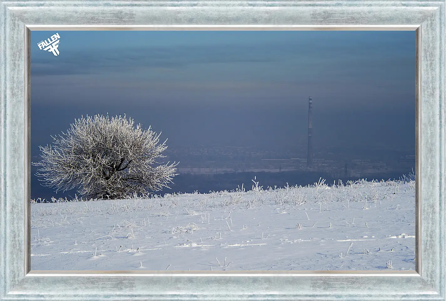 Картина в раме - Зима