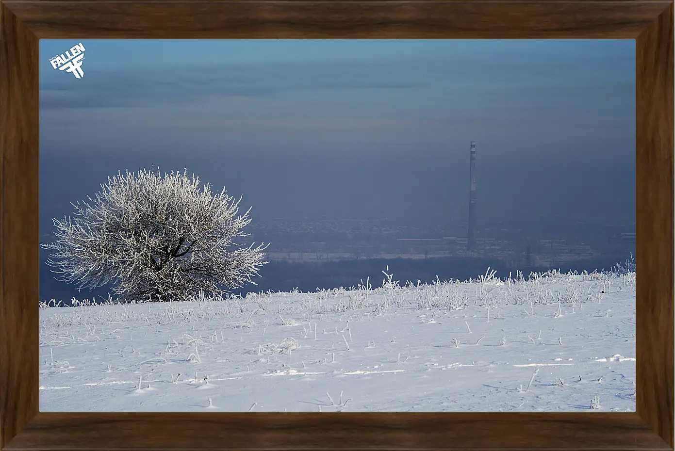 Картина в раме - Зима