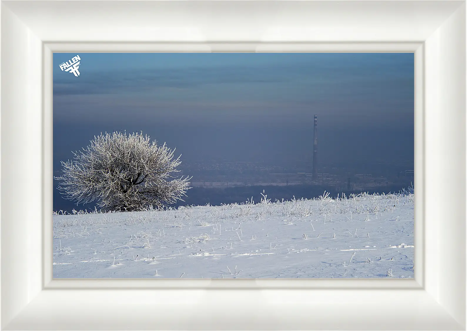 Картина в раме - Зима