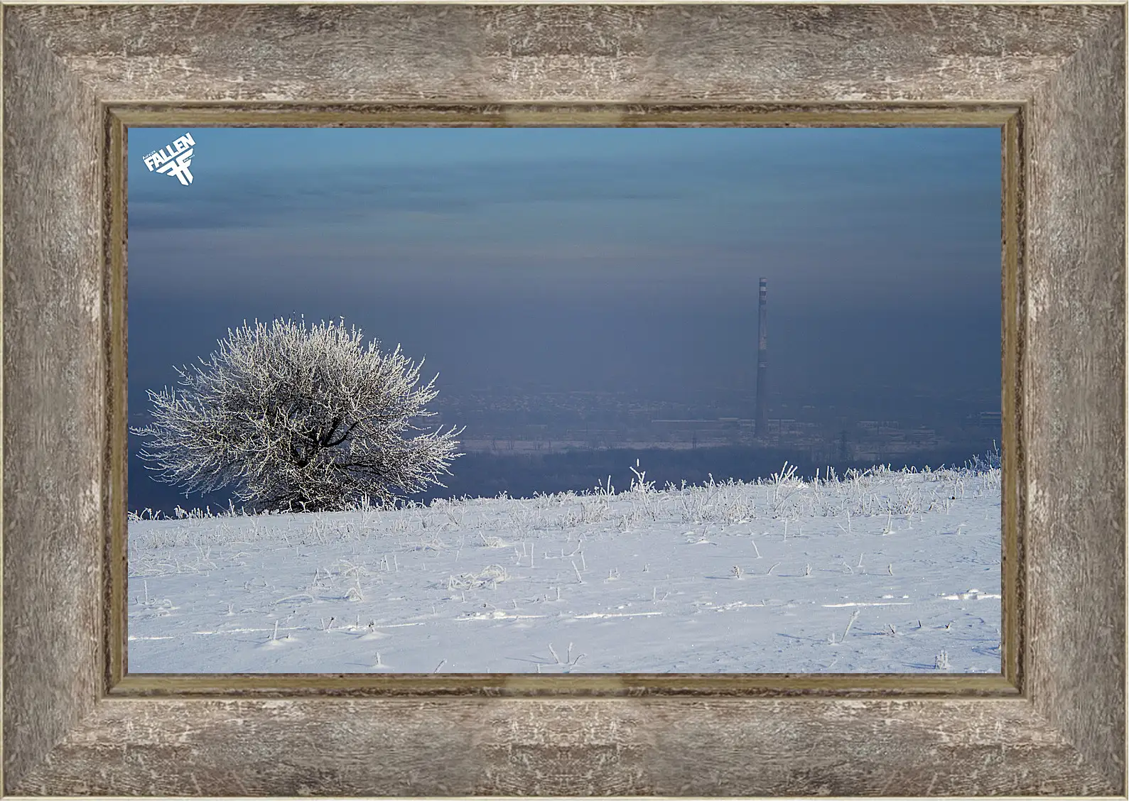Картина в раме - Зима