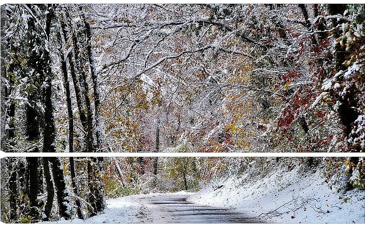 Модульная картина - Зима