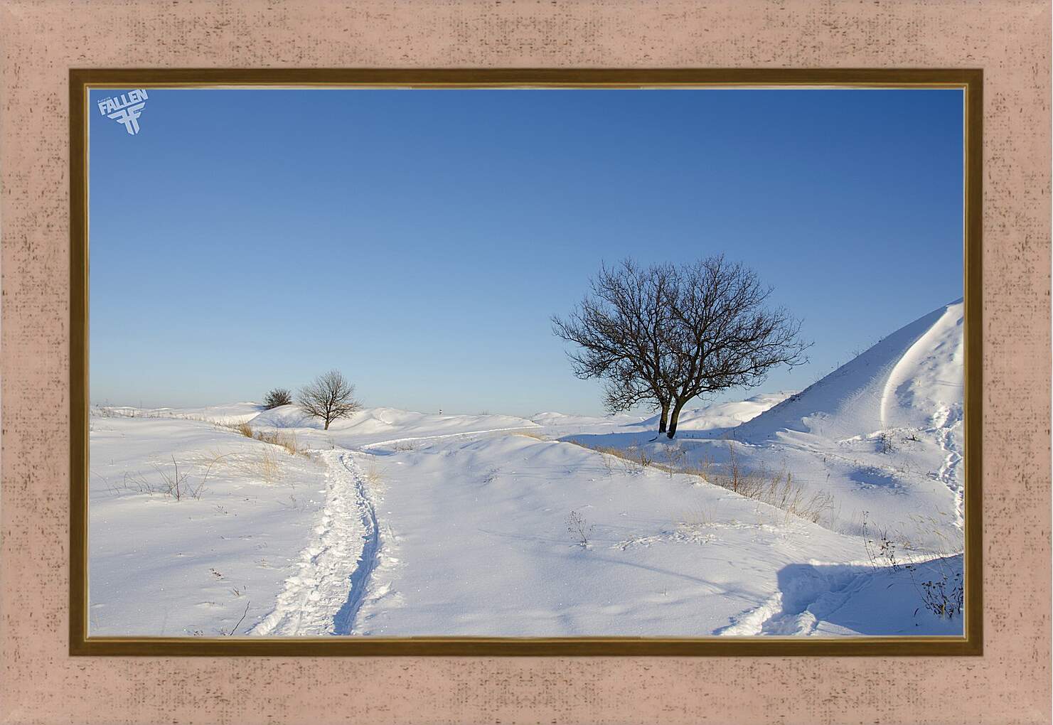 Картина в раме - Зима