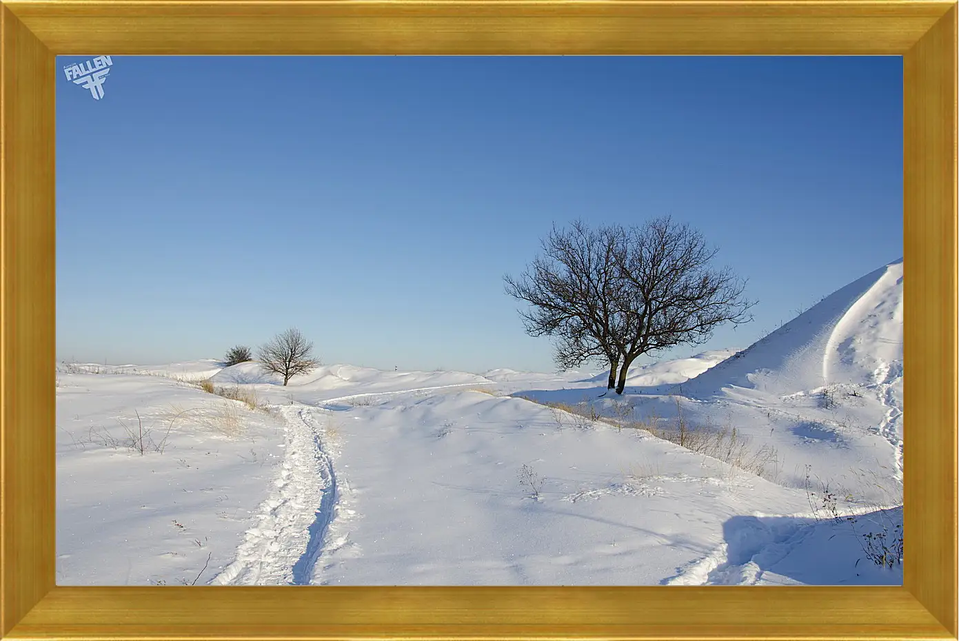 Картина в раме - Зима