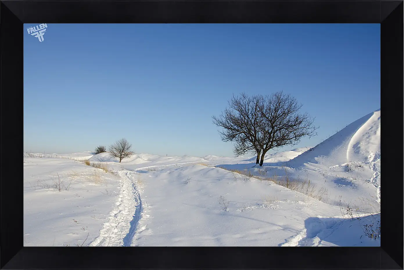 Картина в раме - Зима