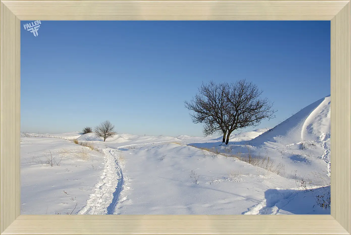 Картина в раме - Зима