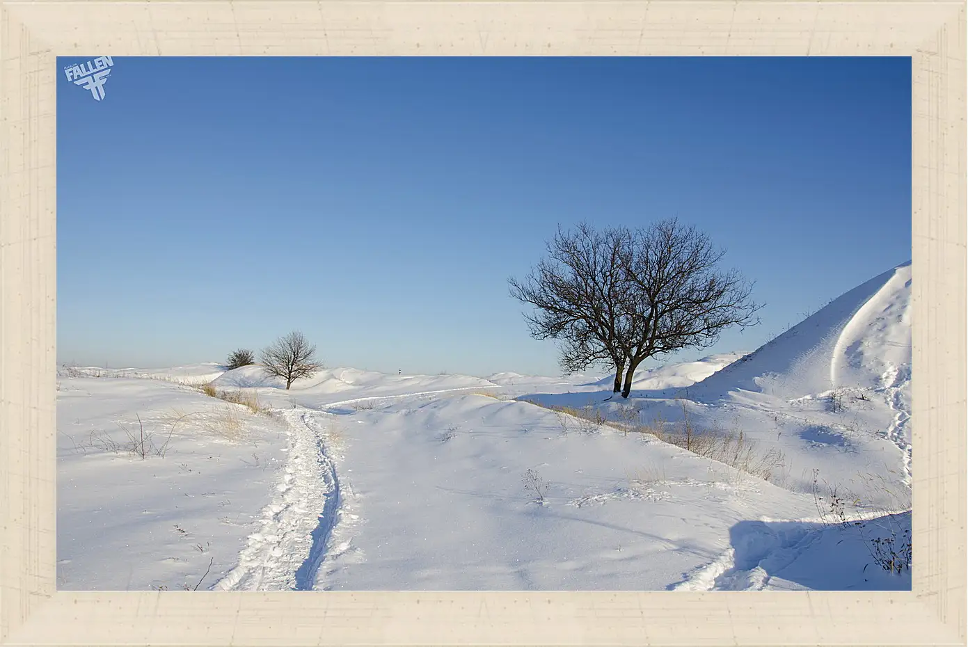 Картина в раме - Зима