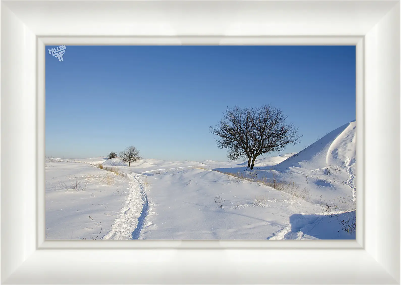 Картина в раме - Зима