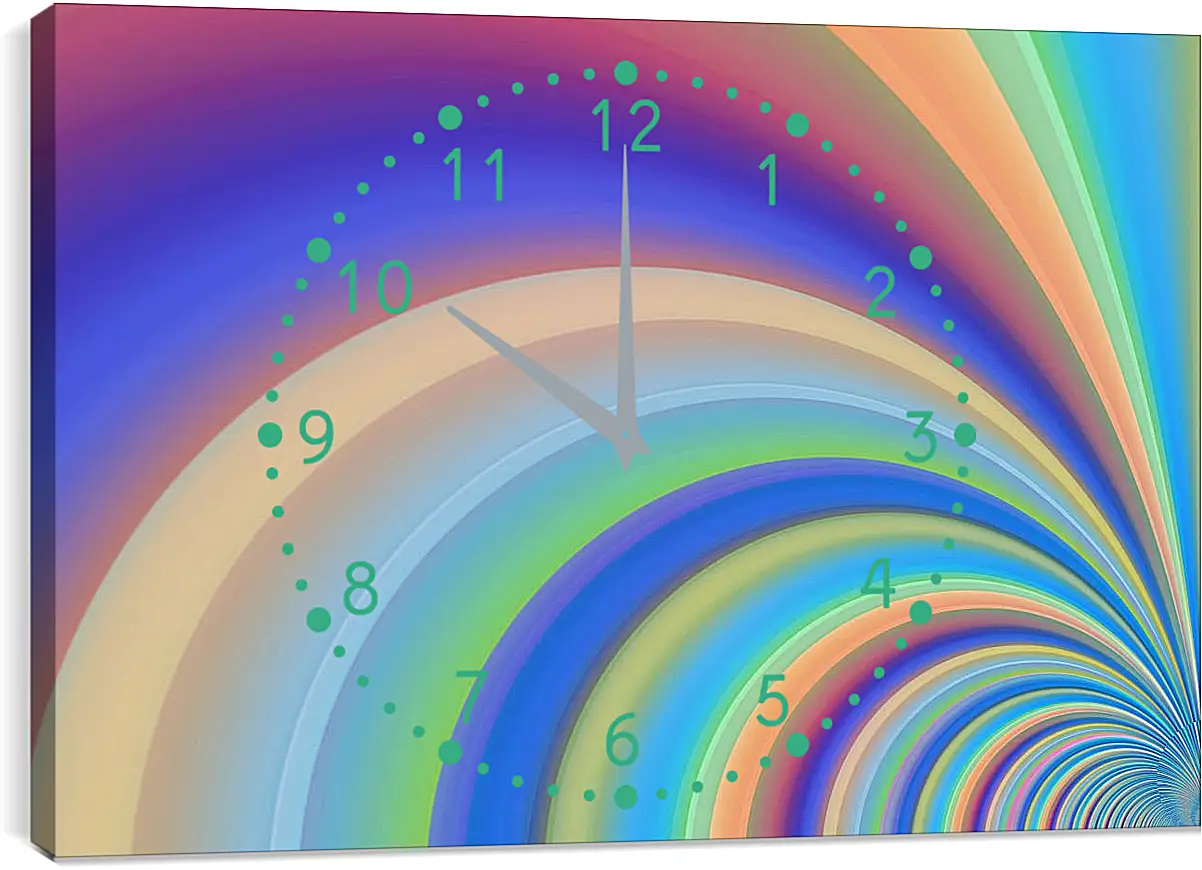 Часы картина - Абстракция