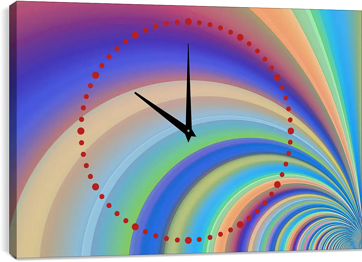 Часы картина - Абстракция